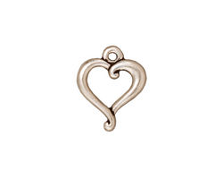 TierraCast Antique Silver (plated) Jubilee Pendant 14x17mm