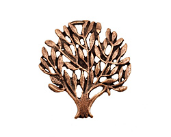 Ezel Findings Antique Copper Summer Tree Pendant 25x27mm