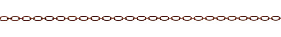 Antique Copper (plated) Textured Oval Chain