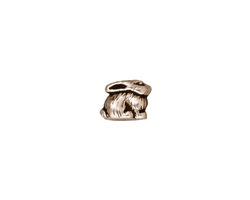TierraCast Antique Silver (plated) Bunny 7x5mm