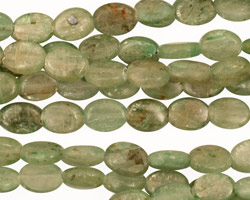 Green Kyanite Flat Oval 8x6mm