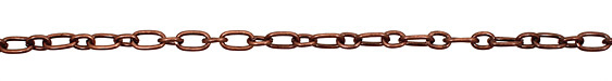 Antique Copper (plated) Rectangle & Oval Link Chain