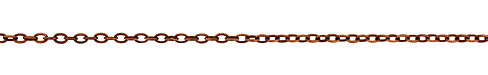 Antique Copper (plated) Etched Oval Cable Chain