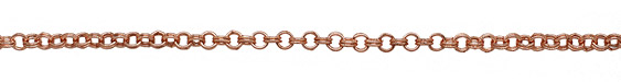 Rose Gold (plated) Every Other Etched Link Double Cable Chain