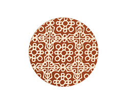 Lillypilly Bronze Baroque Anodized Aluminum Disc 25mm, 24 gauge