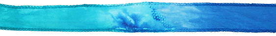 Aquamarine Waters Silk Ribbon 20mm