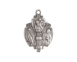 Nunn Design Antique Silver (plated) Sower Medallion 17x26mm
