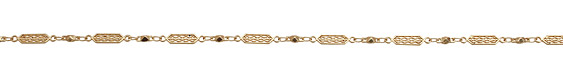 Satin Hamilton Gold (plated) Ornate Chain