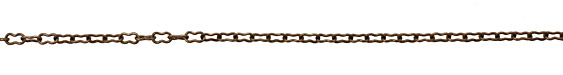 Vintaj Natural Brass Peanut Cable Chain