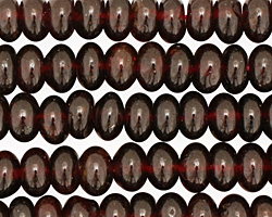 Garnet Rondelle 8mm