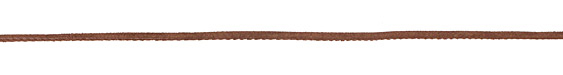 Medium Brown Stitched Suede Round Leather Cord 2.5mm