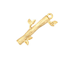 Ezel Findings Gold (plated) Lucky Tree Pendant 14x27mm