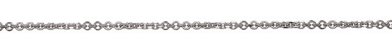 Silver (plated) Mitred Cable Chain