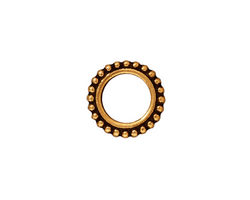 TierraCast Antique Gold (plated) 8mm Round Bead Frame 14mm