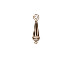 TierraCast Antique Silver (plated) Column Charm 4x17mm