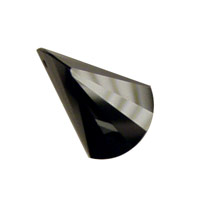Onyx Faceted Fan 12x18mm