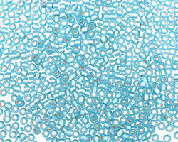 TOHO Frosted Aquamarine (with Silver Lining) Round 11/0 Seed Bead