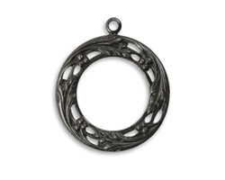 Vintaj Arte Metal Berry Wreath Pendant 27x31mm