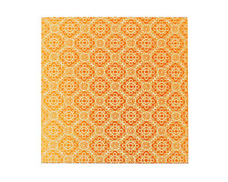 Lillypilly Orange Doily Anodized Aluminum Sheet 3"x3", 24 gauge