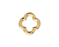 TierraCast Gold (plated) Medium Quatrefoil Link 16mm