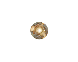 The BeadsNest Lampwork Glass Ivory Saucer 4-5x14-16mm