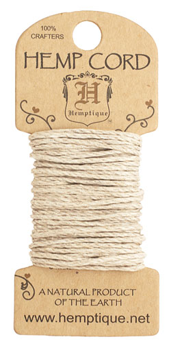Natural Hemp Twine 20 lb, 20 ft