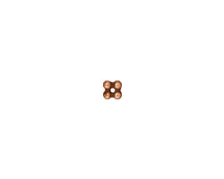 TierraCast Antique Copper (plated) Quad Heishi 4mm