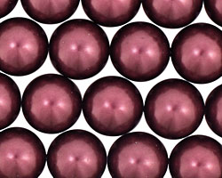 Raspberry Shell Pearl Round 14mm