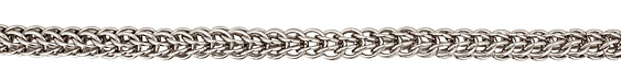 Silver (plated) Interlocking Ring Chain