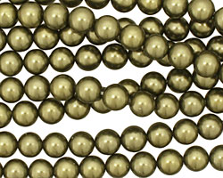 Olive Shell Pearl Round 6mm