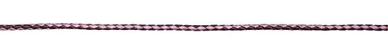 Chandni (metallic)/Berry Braided Leather Bolo Cord 3mm