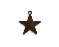 Vintaj Natural Brass Tiny Star Altered Blank 17x18mm