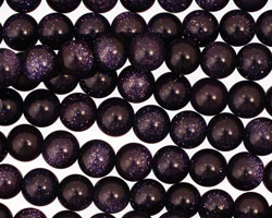 Blue Goldstone Round 6mm