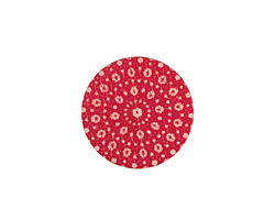 Lillypilly Red Crochet Anodized Aluminum Disc 19mm, 24 gauge