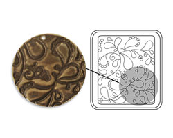 Vintaj DecoEtch Die Paisley Swirl 2 3/8" x 2 5/8"