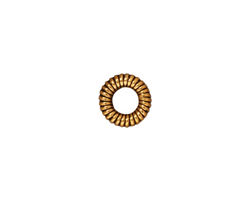 TierraCast Antique Gold (plated) Large Coiled Ring 2x10mm