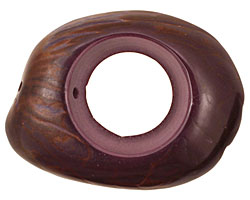 Tagua Nut Grape Open Slice 33-45x24-36mm