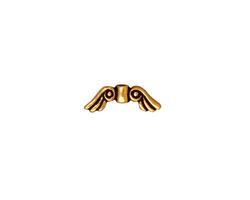 TierraCast Antique Gold (plated) Small Angel Wings 5x14mm