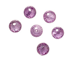 Lilac Faceted Round 10mm