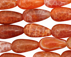 Fire Agate Teardrop 20x10mm