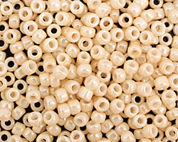 TOHO Opaque Lustered Light Beige Round 6/0 Seed Bead
