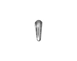 TierraCast Antique Silver (plated) Nouveau Pinch Bail 4x12mm