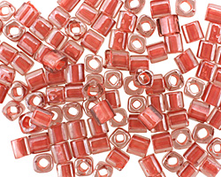 TOHO Transparent Lustered Rose (with Mauve Lining) Cube 4mm Seed Bead