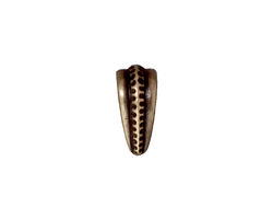 TierraCast Antique Brass (plated) Large Hammertone Pinch Bail 7x14mm