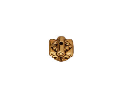 TierraCast Antique Gold (plated) Luna Pendant Cap 7x9mm