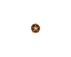 TierraCast Antique Gold (plated) Tiffany Bead Cap 5mm