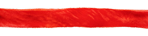 Hot Flash Hand Dyed Velvet Ribbon 1"