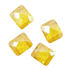 Sunshine Faceted Pillow (2 hole) 10x12mm