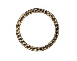TierraCast Antique Brass (plated) 1" Hammertone Ring 25mm