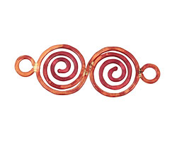Patricia Healey Copper Double Spiral Link 72x26mm